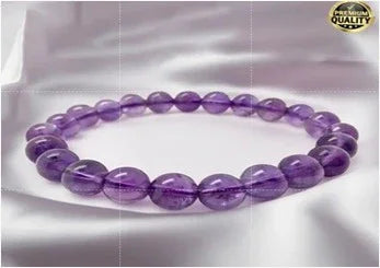 Amethyst Stretchable Bracelet for Confidence & Wealth – Namami Store