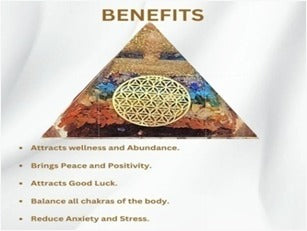 ๐ Seven Chakra Orgone Pyramid with Onyx | Energy Healing, Meditation & EMF Protection