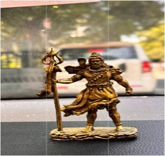 Standing Shiv Ji Idol for Car Dashboard – Resin Decorative Murti for Positive Energy & Gifting