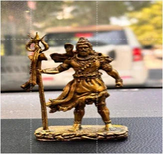 Standing Shiv Ji Idol for Car Dashboard – Resin Decorative Murti for Positive Energy & Gifting