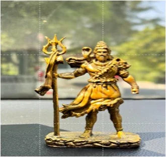 Standing Shiv Ji Idol for Car Dashboard – Resin Decorative Murti for Positive Energy & Gifting