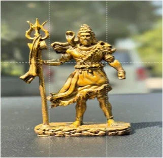 Standing Shiv Ji Idol for Car Dashboard – Resin Decorative Murti for Positive Energy & Gifting