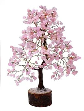 Rose Quartz Crystal Bonsai Tree – Feng Shui Gem Tree for Love, Luck & Positive Energy