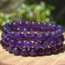 Amethyst Stretchable Bracelet for Confidence & Wealth – Namami Store