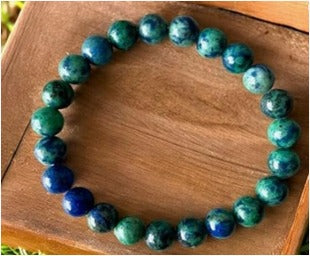 Azurite Tumble Bracelet – Natural Third Eye Chakra Crystal