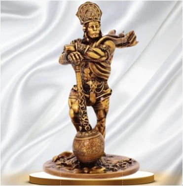 Bahubali Hanuman Idol for Car Dashboard – 4-Inch Handmade Lord Hanuman Statue for Protection & Strength