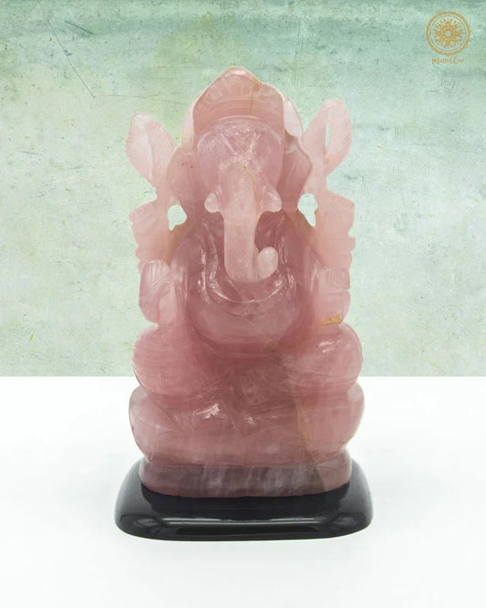 Handcrafted Rose Quartz Ganesha Idol for Home, Vastu, and Gifting – Symbol of Love, Wealth & Wisdom | Namami Store