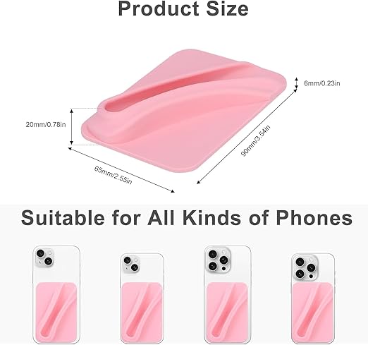 Silicone Lip Balm Holder for Phone – Stick-On Lip Gloss Case for iPhone & Android | Lipstick Glaze Grip Attachment | Stylish & Convenient
