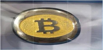 Original Pyrite Crypto Coin – Natural Money Magnet for Wealth, Success & Protection | Bitcoin Inspired