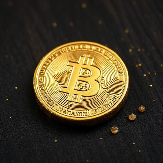 Original Pyrite Crypto Coin – Natural Money Magnet for Wealth, Success & Protection | Bitcoin Inspired