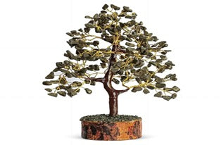 Pyrite Crystal Tree for Wealth & Success – 300 Chip Golden Money Tree for Vastu, Healing & Home Decor (10–12 Inches) | Namami Store