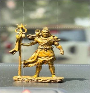Standing Shiv Ji Idol for Car Dashboard – Resin Decorative Murti for Positive Energy & Gifting