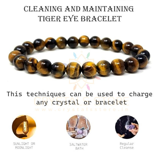 Tiger Eye Bracelet – Confidence, Protection & Clarity | Natural Crystal Jewelry