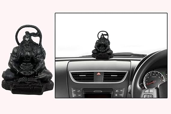 Hanuman Ji Murti in Dhyan Mudra – Lord Bajrangbali Idol for Car Dashboard & Home Decor