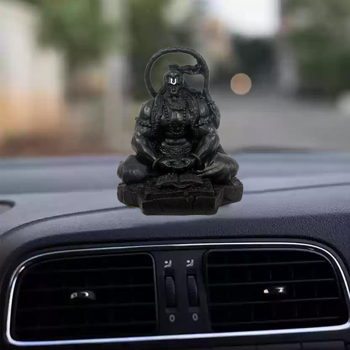Hanuman Ji Murti in Dhyan Mudra – Lord Bajrangbali Idol for Car Dashboard & Home Decor