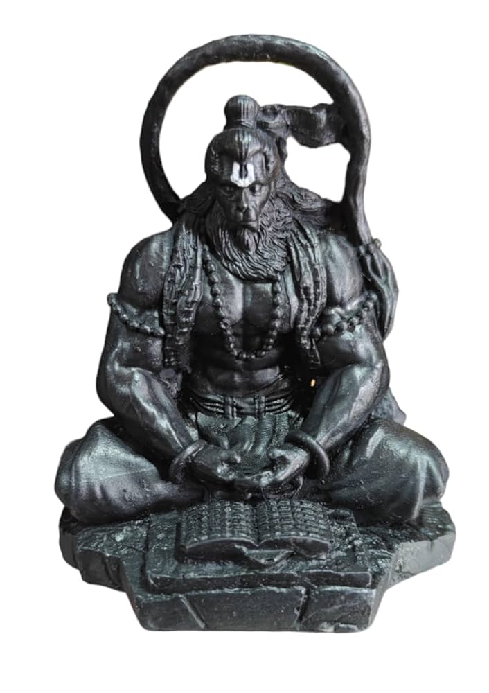 Hanuman Ji Murti in Dhyan Mudra – Lord Bajrangbali Idol for Car Dashboard & Home Decor
