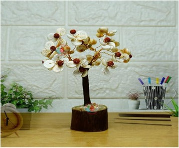 Gomti Chakra Rudraksha Crystal Tree – Natural Energy Tree for Positivity, Luck & Protection | Namami Store