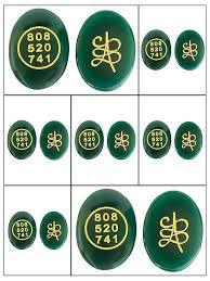 Green Jade Zibu Coin – Switch Word & Grabovoi Numbers for Wealth, Prosperity, Reiki, Vastu & Feng Shui Healing
