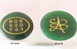 Green Jade Zibu Coin – Switch Word & Grabovoi Numbers for Wealth, Prosperity, Reiki, Vastu & Feng Shui Healing