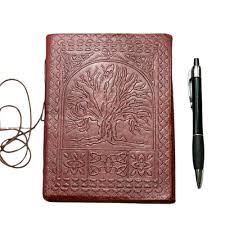 Tree of Life Leather Diary – Handmade Vintage Journal with Cotton Paper | Travel Notebook