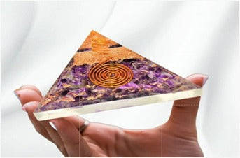 Amethyst Orgone Pyramid – Reiki, Meditation & Vastu Healing Crystal